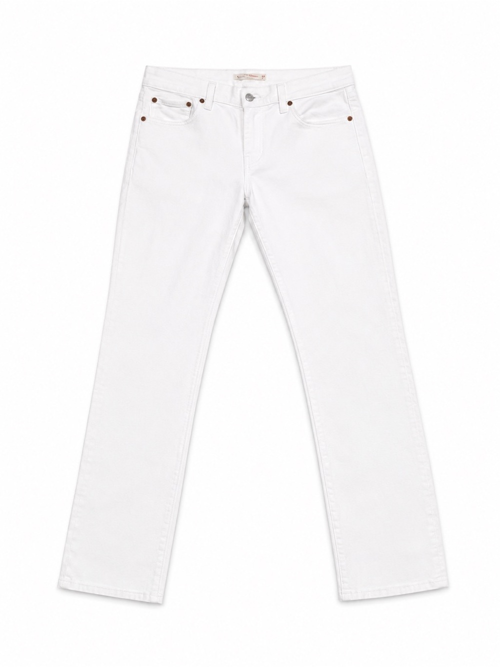 Levi's Women's 414 Classic Straight-Leg White Jeans